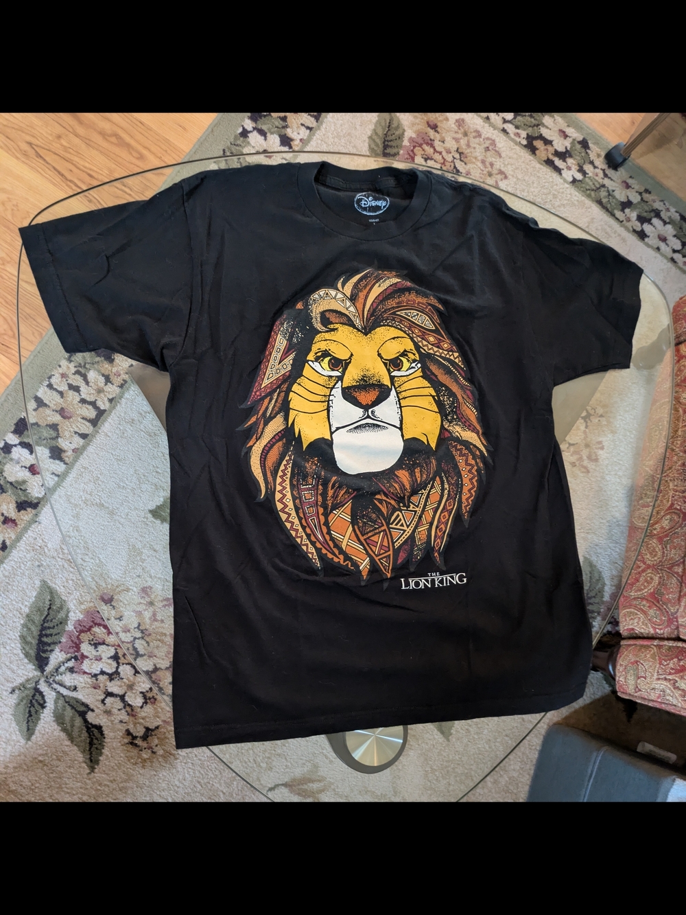 3/$12 - Disney The Lion King Black Graphic Tee - Mufasa/Lion Print